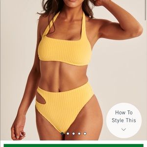 New Abercrombie terry cloth bikini